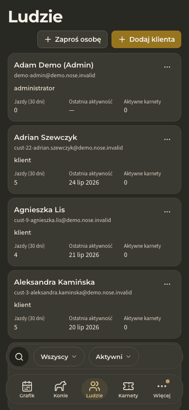 podgląd · Dostęp